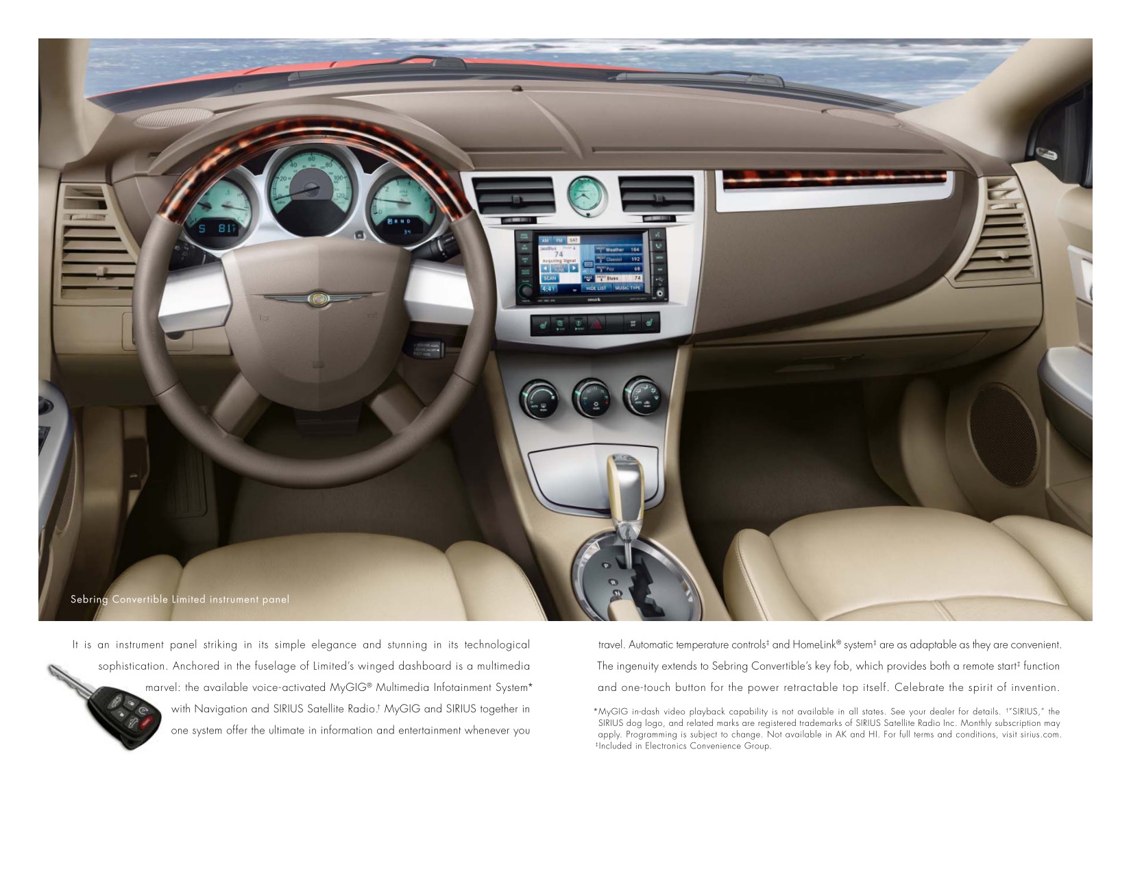2008 Chrysler Sebring Convertible Brochure Page 4